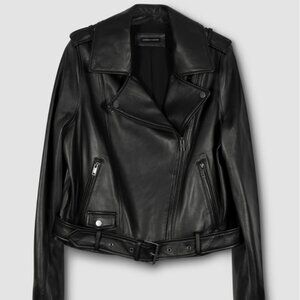 Universal Standard Leeron Leather Moto Jacket